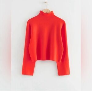 & other stories Boxy turtleneck knit sweater XS